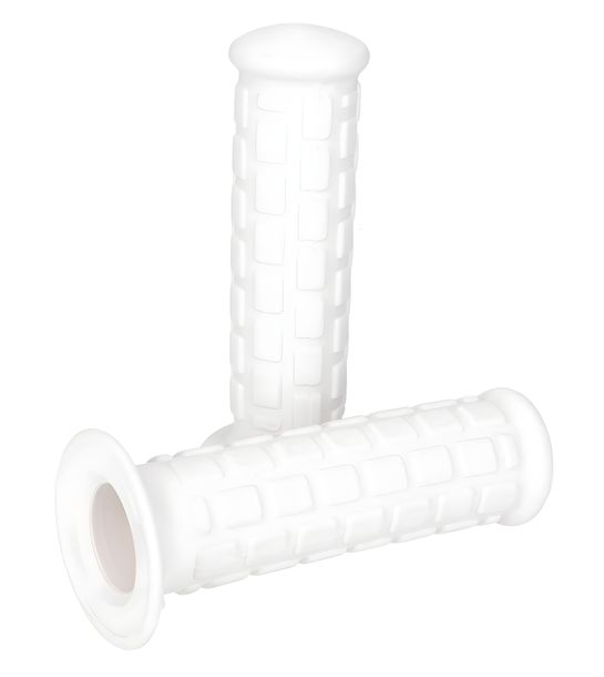 Set met korte handgreep met wit blokpatroon voor automatische bromfiets (22, 24 mm)