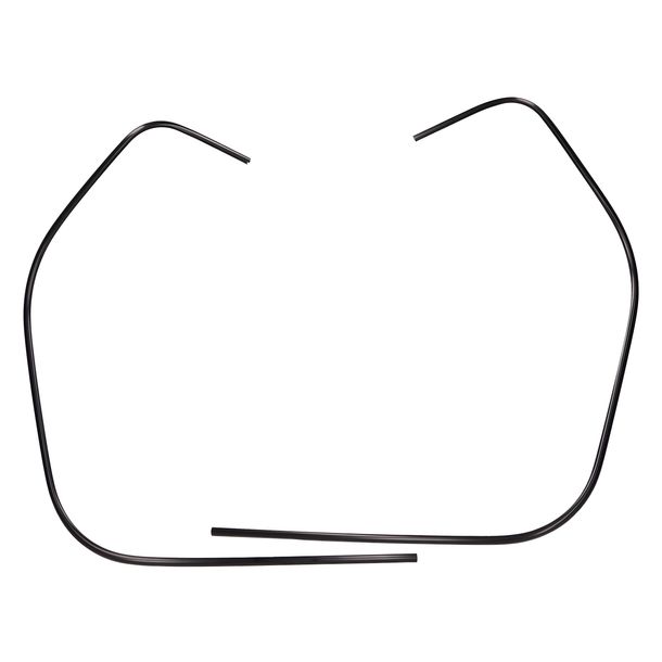 Kantenschutz / Schlitzrohr Set Beinschild 1460mm schwarz für Vespa GTS 125, GTS HPE 300, GTS Super 125, GTS Super HPE 300, GTV HPE 300