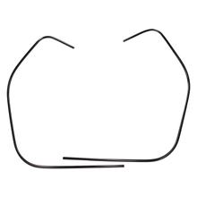 Kantenschutz / Schlitzrohr Set Beinschild 1460mm schwarz für Vespa GTS 125, GTS HPE 300, GTS Super 125, GTS Super HPE 300, GTV HPE 300