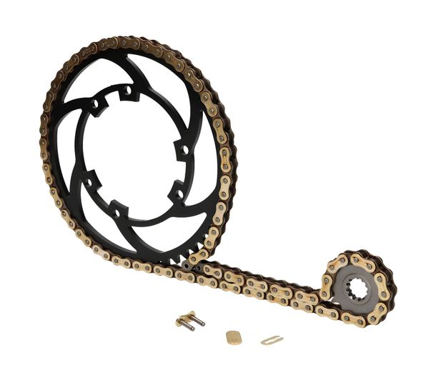 Premium 12/52 tanden kettingset voor Peugeot XP6 50 02-03