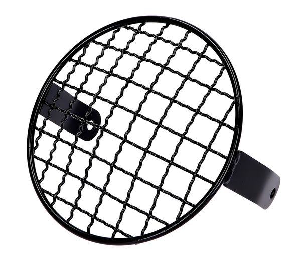 Lamp grille round black universal for mopeds