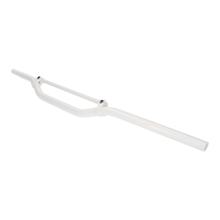 Guidon en aluminium Enduro avec jambe de force blanc 22 mm - 820 mm