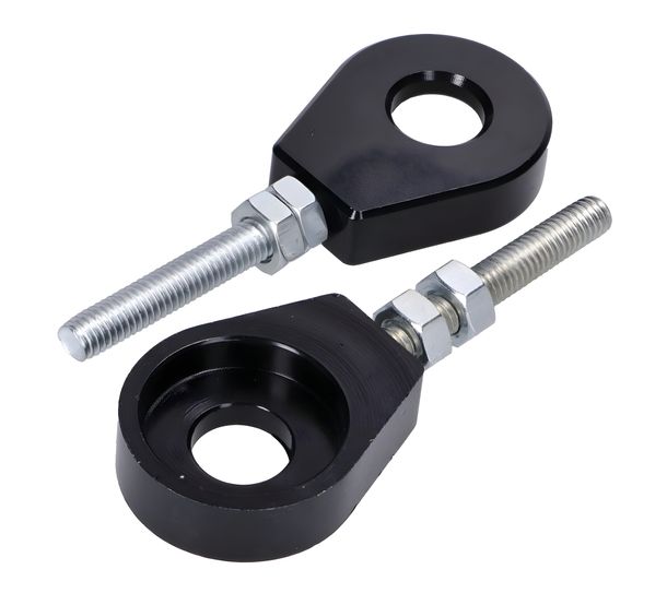 Radspanner / Kettenspanner Satz Aluminium schwarz eloxiert 12mm