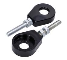 Radspanner / Kettenspanner Satz Aluminium schwarz eloxiert 12mm
