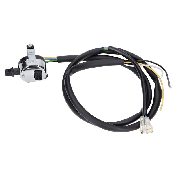 Schaltereinheit Lenker verchromt 3 Funktionen universal mit Kabel für Mofa / Moped