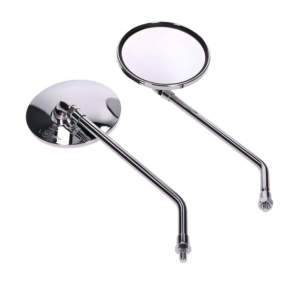 Mirror set M8 chrome round