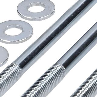 Kit 3 Prigionieri M7 X 120 Mm Con Dadi E Rondelle Per Motore Ciclomotore Ciao, Si, Bravo, Boxer, Grillo, Eco, Cba