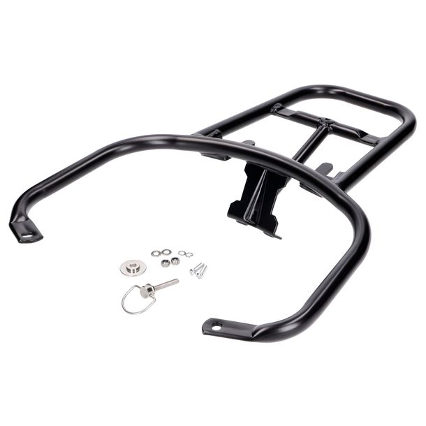 Porte-bagages supérieur / Support de bagages arrière, noir pour Vespa GT, GTS, GTV