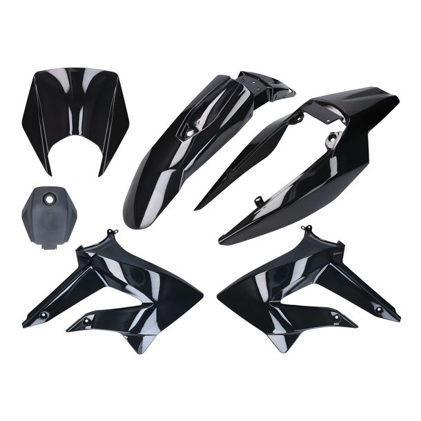 Complete fairing kit black for Derbi Senda 2011-, Gilera RCR, SMT 2011-