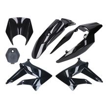 Verkleidung Kit komplett schwarz für Derbi Senda 2011-, Gilera RCR, SMT 2011-