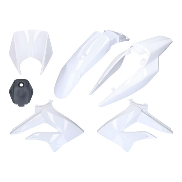 Verkleidung Kit komplett weiß für Derbi Senda 2011-, Gilera RCR, SMT 2011-