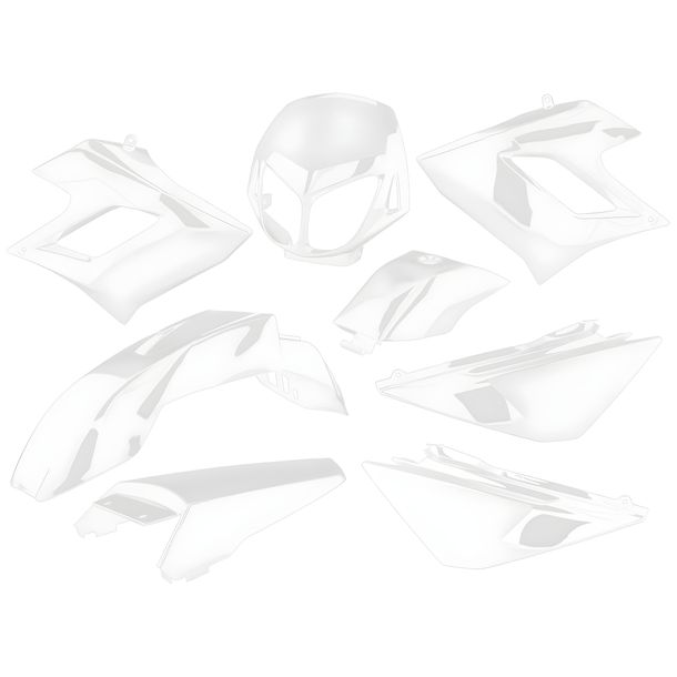 Witte kuipset voor Derbi Senda DRD Racing -2010