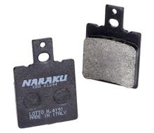 Pastilhas de Freio Naraku orgânicas para Aprilia AF1, RS 125, Keeway, Hyosung Boomer
