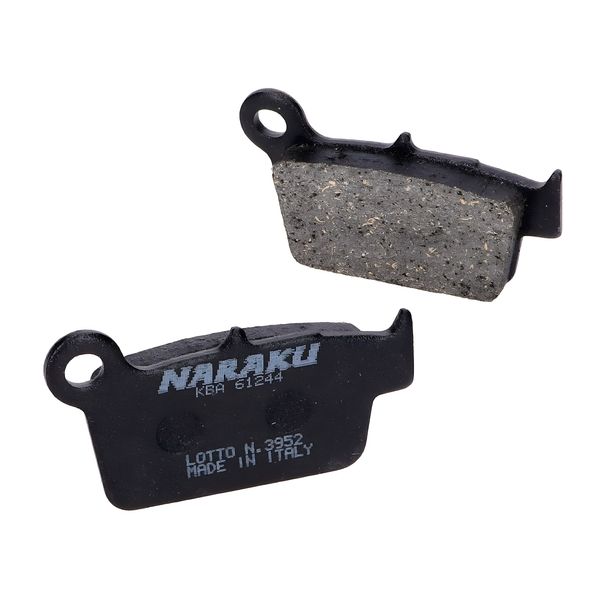 plaquettes de frein Naraku bio pour Aprilia MXV, SXV, Fantic, GasGas, Kawasaki KX, Sherco, Suzuki RM-Z, TM, Yamaha YZ, WR