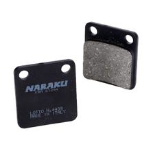 Pastilhas de freio Naraku orgânicas para Peugeot Vivacity, Hyosung 450, REX, Yamaha YFM