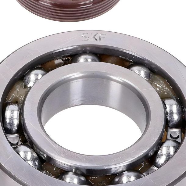 Kurbelwellenlager Satz Naraku SKF, FKM Premium C3 für Kymco, SYM liegend – Bild 2
