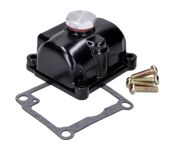 Schwimmerkammer mit Ablassschraube Naraku Racing black für Vergaser Typ PHBG