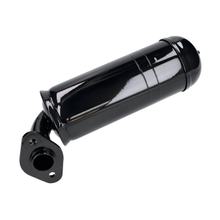 Escapamento preto com flange para Peugeot 103 Chrono, MVL, Vogue, SP