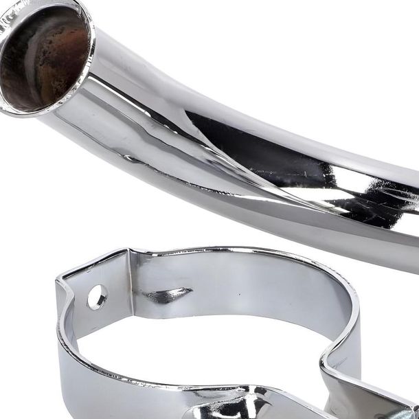 Auspuffkrümmer Set Chrom 28mm für Simson Schwalbe KR51/2 – Bild 4