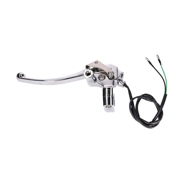 Brake fitting left brake lever chrome incl. M10 mirror mount for GY6 Grand Retro (25 mm handlebar diameter)