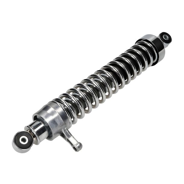 Enduro-veerpoot linksachter met chromen kap (2,5 cm verlengd) voor Simson S51, S53, S70, S83