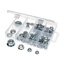 Kit de porcas flangeadas sortido métrico M5-M12, 78 peças