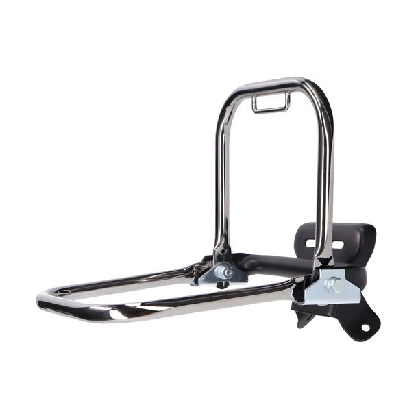 Juego de portaequipajes trasero barra de soporte corta cromada y soporte de guardabarros para Simson S50, S51, S70