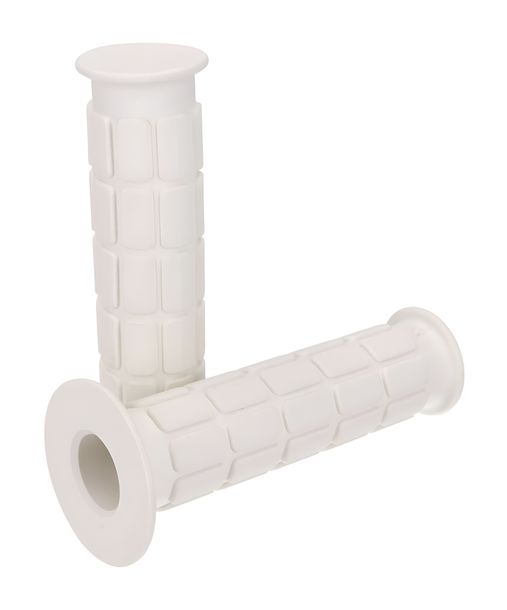 Grip rubber set waffle pattern white for Simson S50, S51, S53, S70, S83, SR50, SR80
