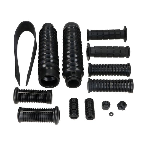 Rubber parts set frame, gear, kickstarter, handlebar, fork 14-piece for Simson S50, S51, S70