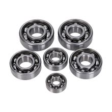 SLF motor/versnellingsbak 6-delige kogellagerset voor Simson S50, KR50, KR51/1, SR4, Schwalbe, Star, Sparrow, Hawk