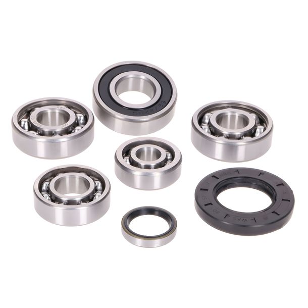 Aandrijflagerset inclusief asafdichtingen voor Yamaha Majesty, Maxster, Teos, X-City, Benelli Velvet, Malagutti Madison, MBK Doodo, Skyliner, Thunder 125cc 4-takt
