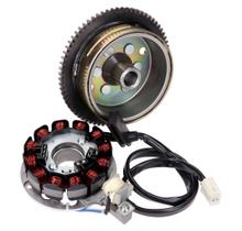Estator e Rotor de Dinamo para Minarelli AM6 Moric / Power up com Arranque Elétrico