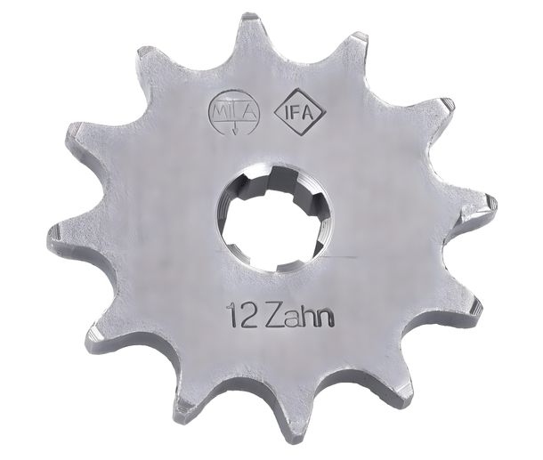 Ancien pignon 12 dents/pignon de chaîne pour Simson S50, SR4-1, SR4-2, SR4-3, SR4-4, KR51/1 Schwalbe, Star, Sparrow, Sparrow, Hawk