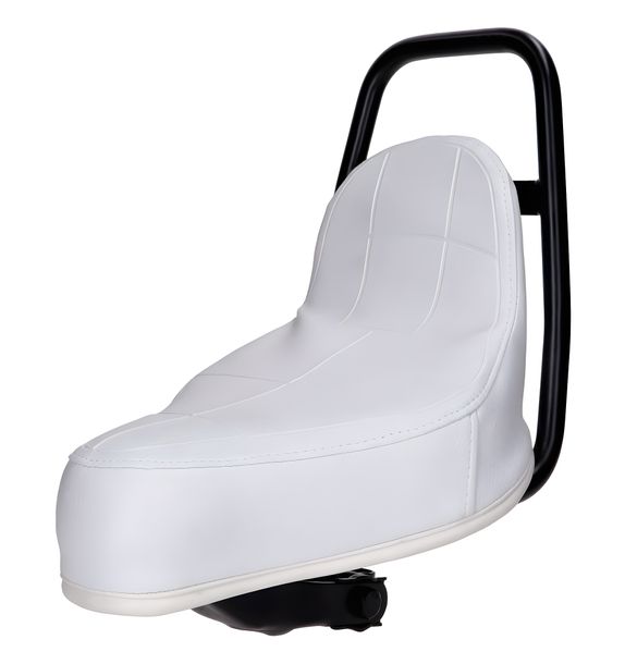 Saddle/seat chopper white for Puch