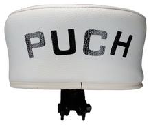 Saddle / seat new type white with " Puch writing " for Puch