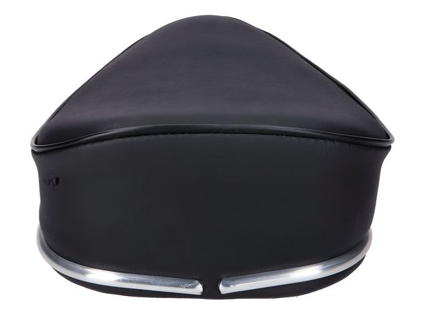 Sattel / Sitz schwarz mit Chromleiste, 22mm Klemmung für Mofa – Bild 2