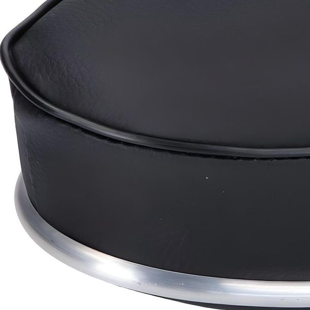 Sattel / Sitz schwarz mit Chromleiste, 22mm Klemmung für Mofa – Bild 4