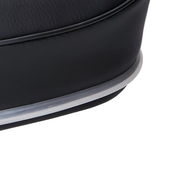 Sattel / Sitz schwarz mit Chromleiste, 22mm Klemmung für Mofa – Bild 6