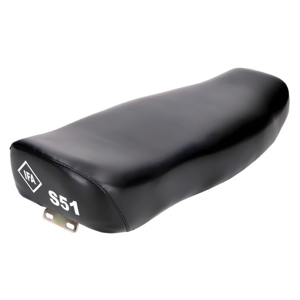 Double seat smooth, black with IFA S51 lettering for Simson S50, S51, S70