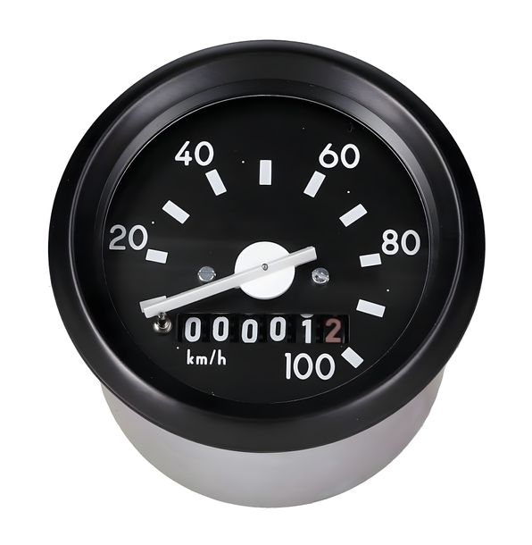 Tachimetro 100 km/h rotondo 60 mm senza controllo lampeggiante per Simson S50, S51, S70