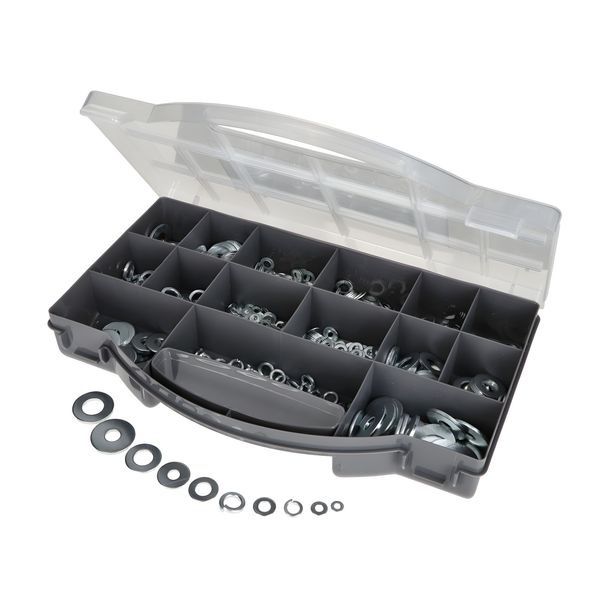 Washers assortment box M3-M12 1000 pieces