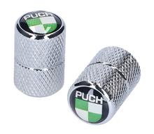 Ventilkappen Set mit " Puch-Logo " für Puch Maxi