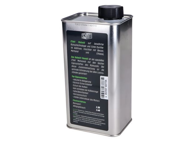 2-Takt Motoröl / Mischöl Schmitt Rennöl Rizinus 1Liter – Bild 2