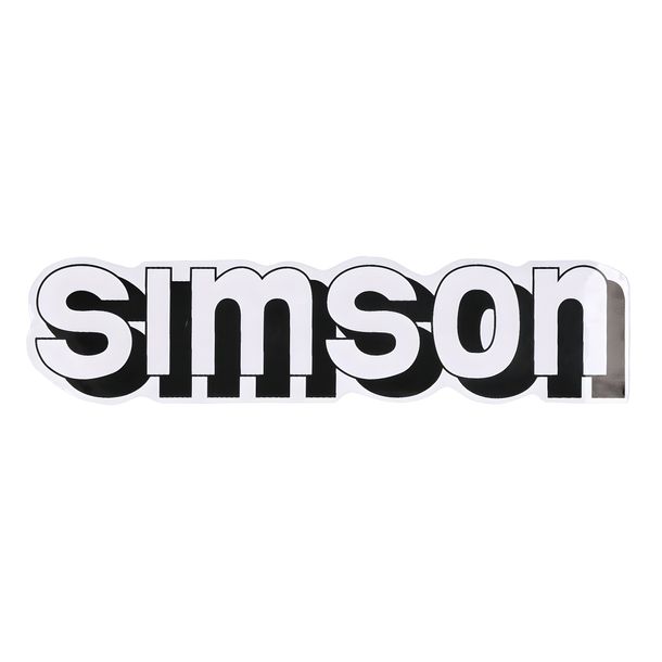 Lettering BestPrice foil/sticker tank negro para Simson S51