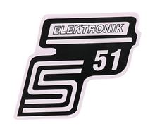 Schriftzug BestPrice S51 Elektronik Folie / Aufkleber für Simson S51