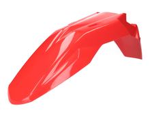 Front fender Derbi mudguard, red, without decor, 2B004321000W5R for Aprilia SX RX, Derbi Senda R X-Treme Gilera RCR SMT Euro 4 DRD SM 50 ccm