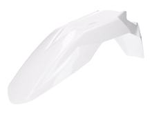 Guardabarros delantero Guardabarros Derbi, blanco, sin decoración, 2B004321000W0B para Aprilia SX, Gilera RCR SMT Euro 4 50 ccm