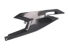 Zijkap Derbi, links, zwart, zonder decoratie, 2B004330000W0N voor Aprilia SX RX, Derbi Senda R X-Treme Gilera RCR DRD SM SMT Euro 4 50 ccm