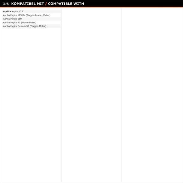 Abdeckung Aprilia Kotflügel, vorne, Chrom für Mojito, AP8248967 – Bild 7