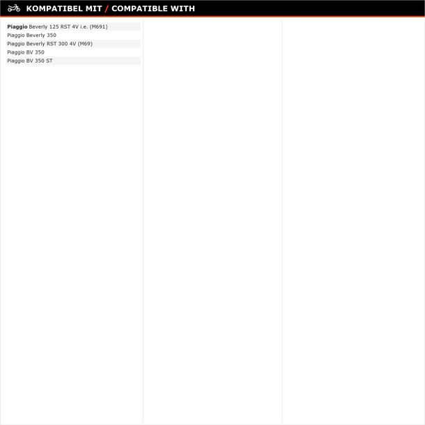 Abdeckung Piaggio Deckel Gepäckträger für Beverly, 1B0037430000C – Bild 6